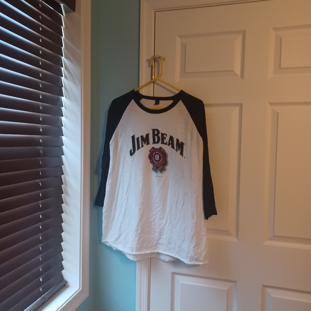Jim bean baseball shirt nwot